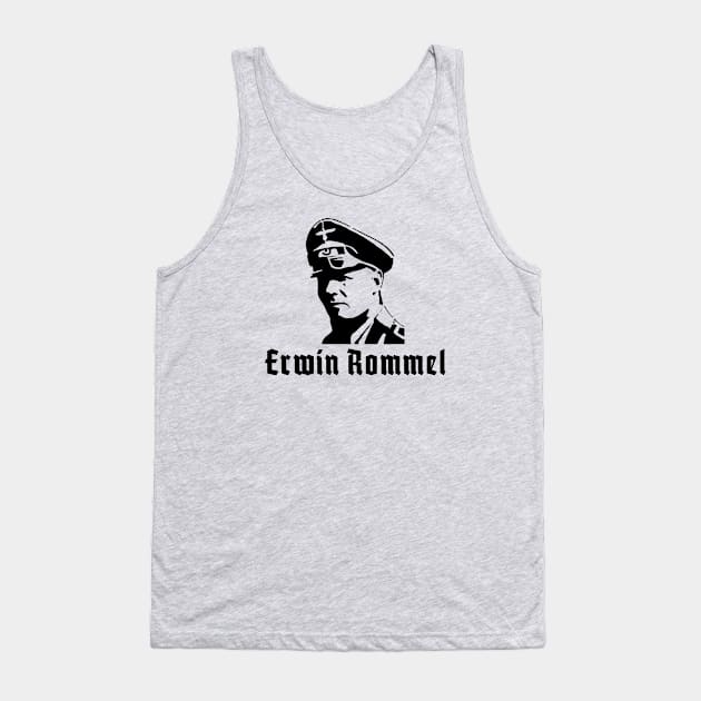 Erwin Rommel stencil Tank Top by bumblethebee